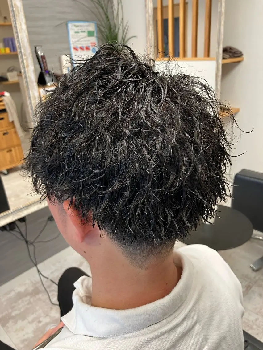 パーマ メンズ カット パーマ メンズ特化/パーマ/ フェードWATARUのヘアスタイル