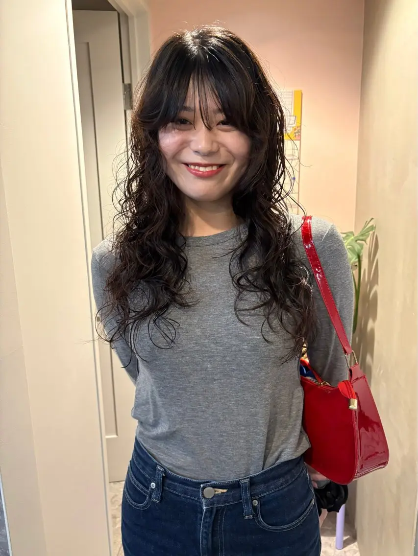 ロング パーマ カット パーマ umu.⌇ mihiroのヘアスタイル