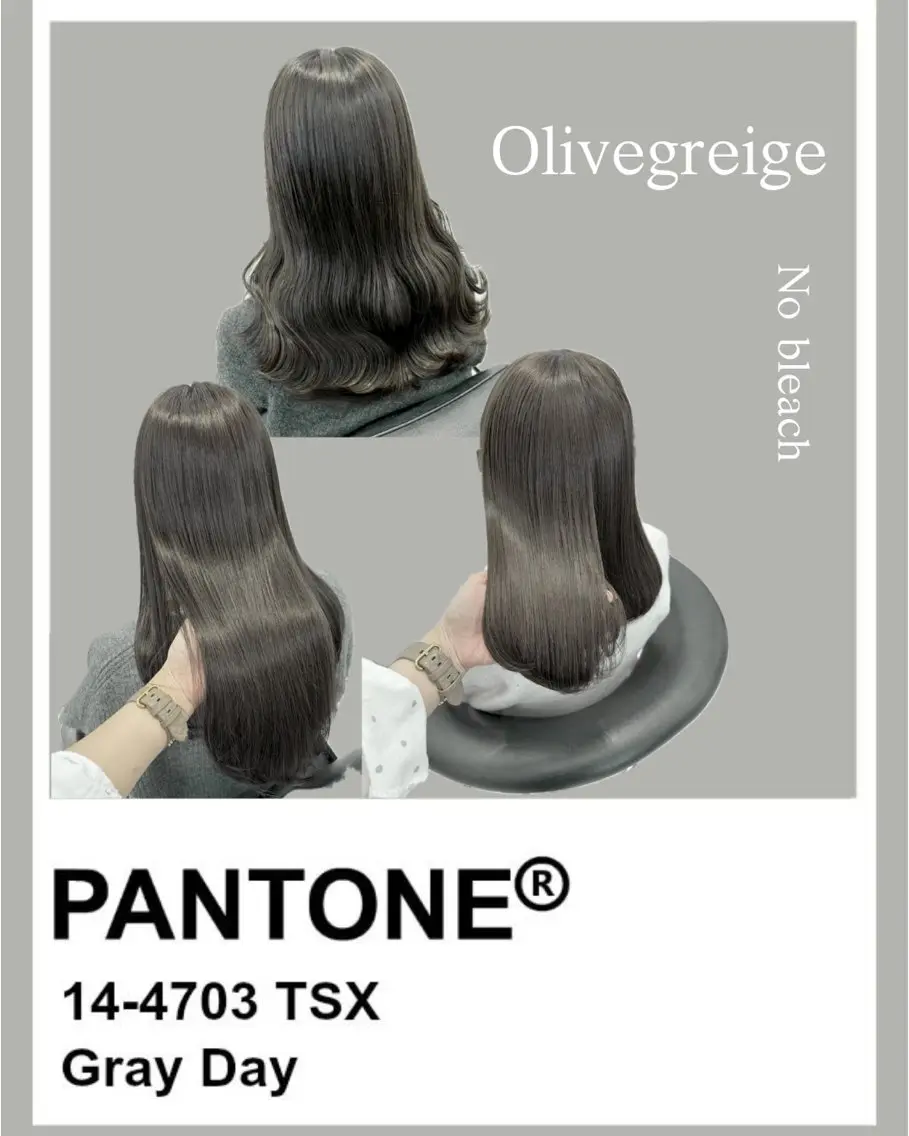 ロング カラー ヘアカラー ParveMix/ オリーブ/いちかのヘアスタイル