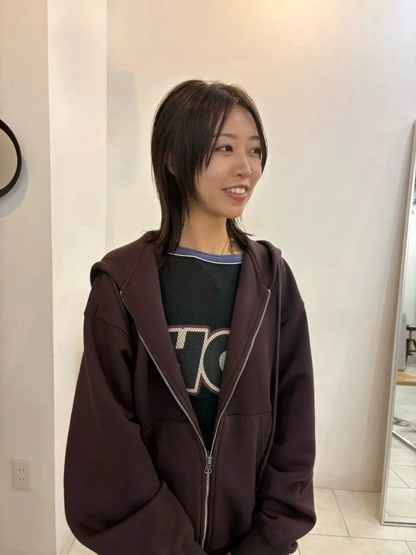 ミディアム カラー カット ヘアカラー eri kinjoのヘアスタイル
