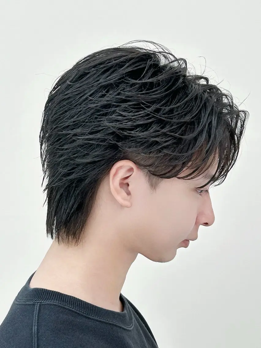 メンズヘアセットの写真