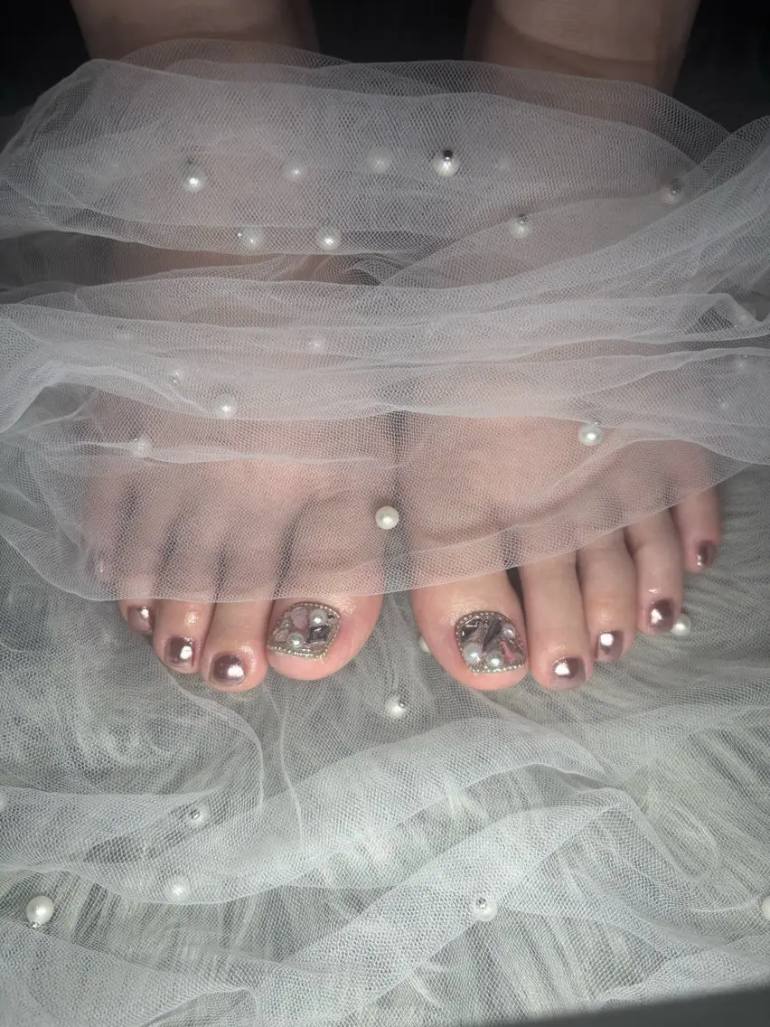 ネイル ピンク フットネイル JFYnail ゆいのネイルデザイン