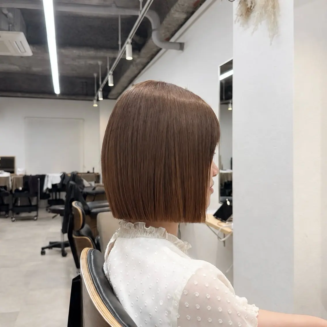 ショート ボブ 縮毛矯正 カット 縮毛矯正 カットモデル募集中 ☀️NICHIKAのヘアスタイル