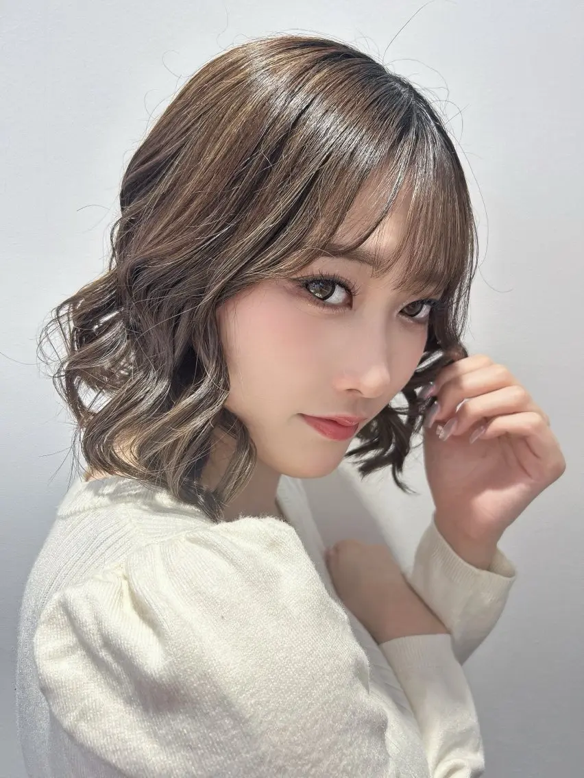 ポイントメイク+巻き下ろしの写真