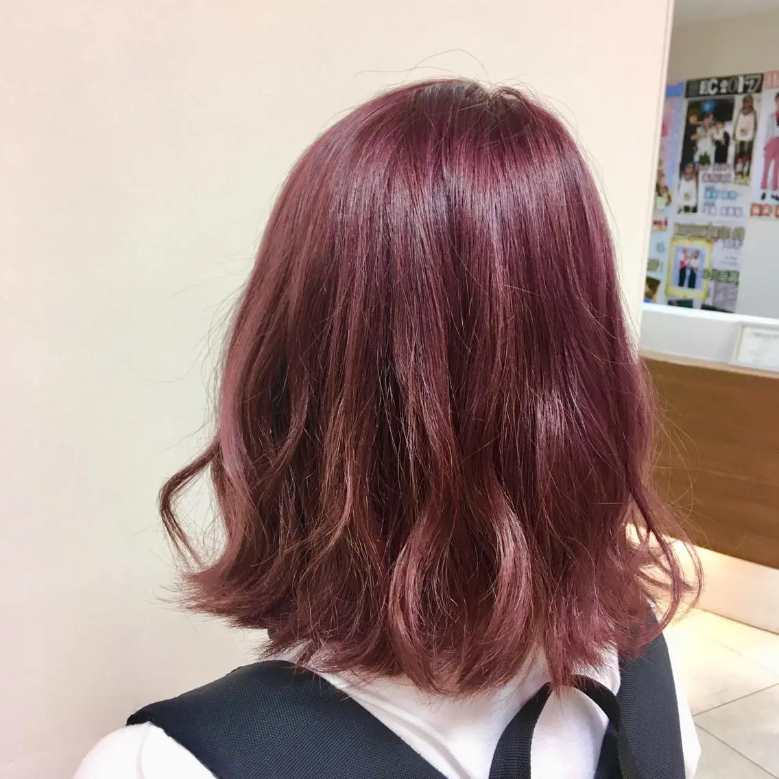 ミディアム カラー ヘアアレンジ ヘアカラー トリートメント 【Sweep】おじま のぞみのヘアスタイル