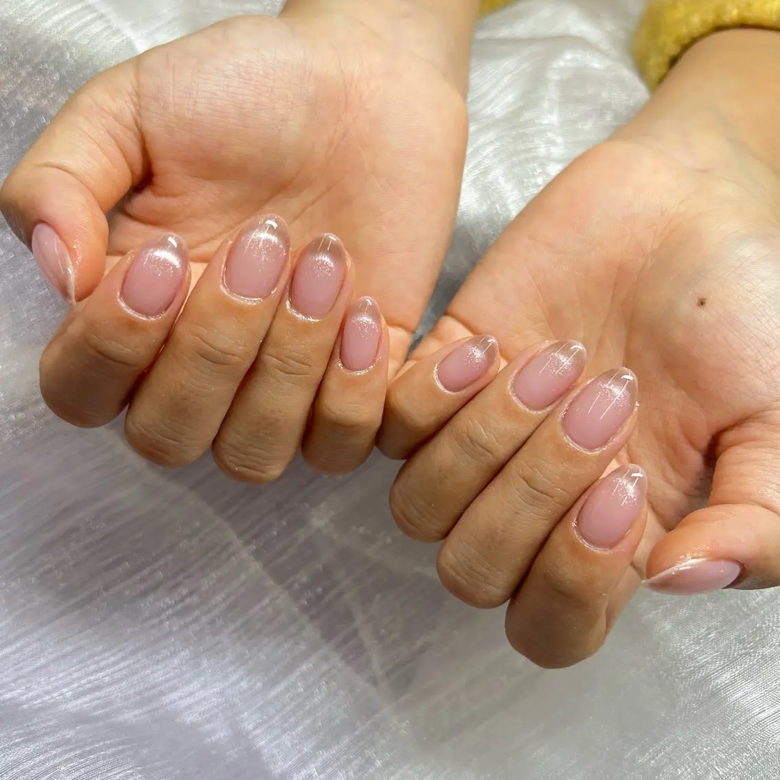 ネイル フレンチネイル グラデーション マグネットネイル Lumiereva nail salonのネイルデザイン