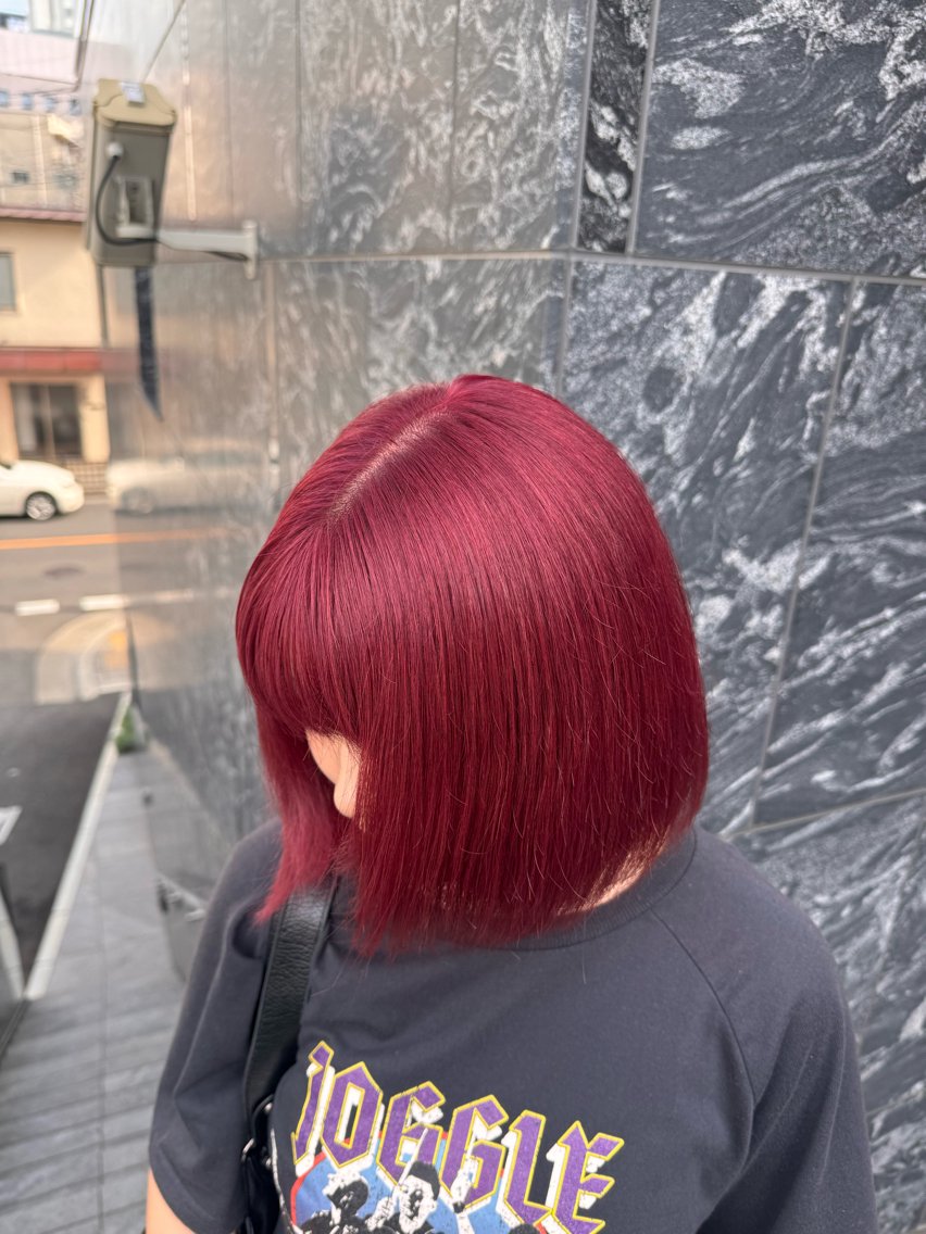 ミディアム カラー ブリーチ レッドカラー .ａｎｃ 大宮のヘアケア屋さんのヘアスタイル