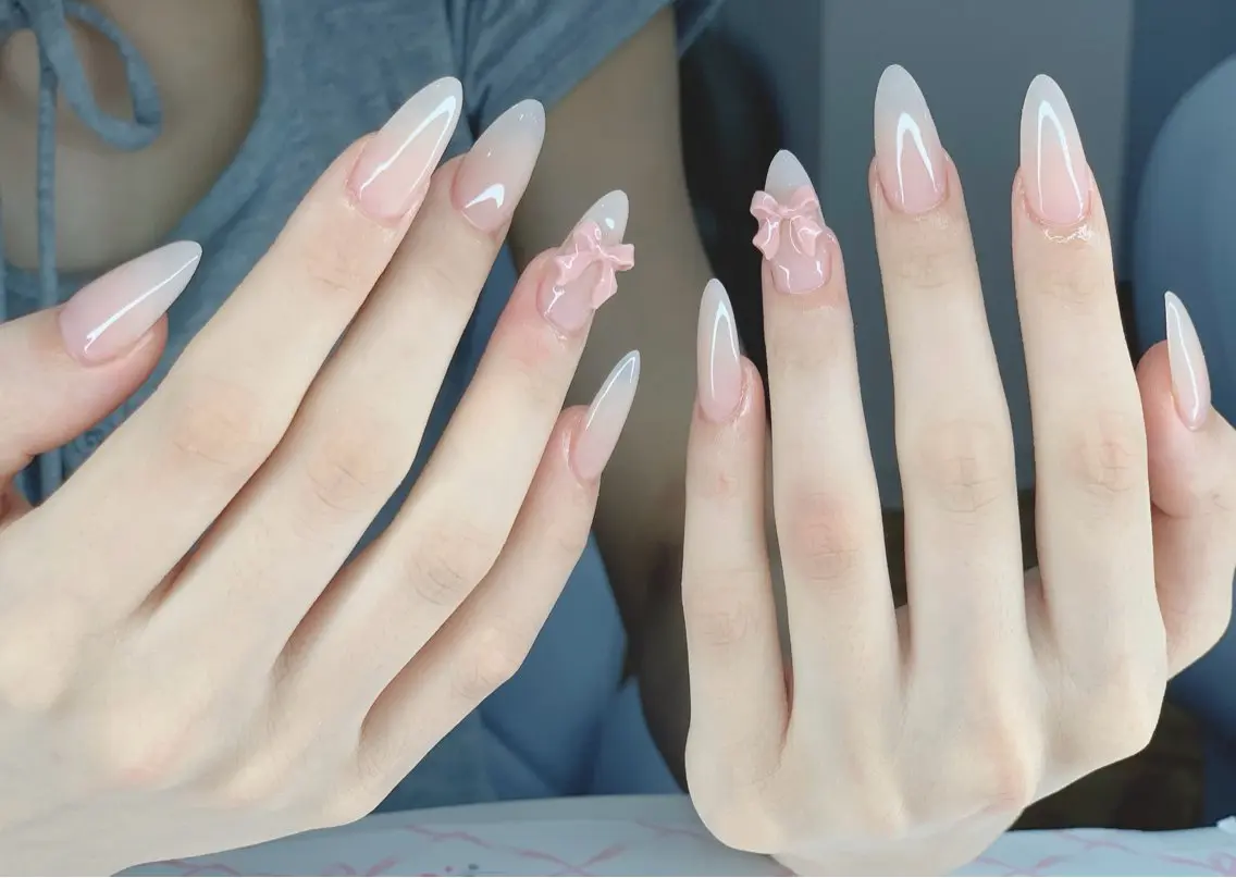 ネイル ジェルネイル 韓国ネイル ニュアンスネイル パラジェル ワンホンネイル Kaori Nailのネイルデザイン