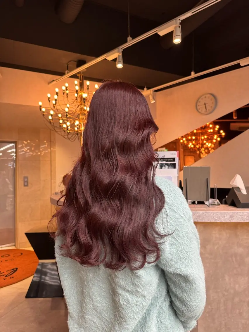 ロング カラー ヘアアレンジ カット ヘアカラー 韓国×艶髪 さきのヘアスタイル