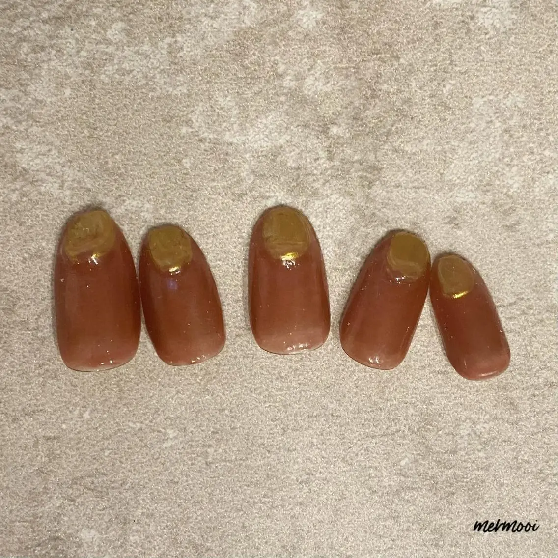 ネイル クリアネイル ジェルネイル ミラーネイル ニュアンスネイル シンプルネイル mermooi nailのネイルデザイン