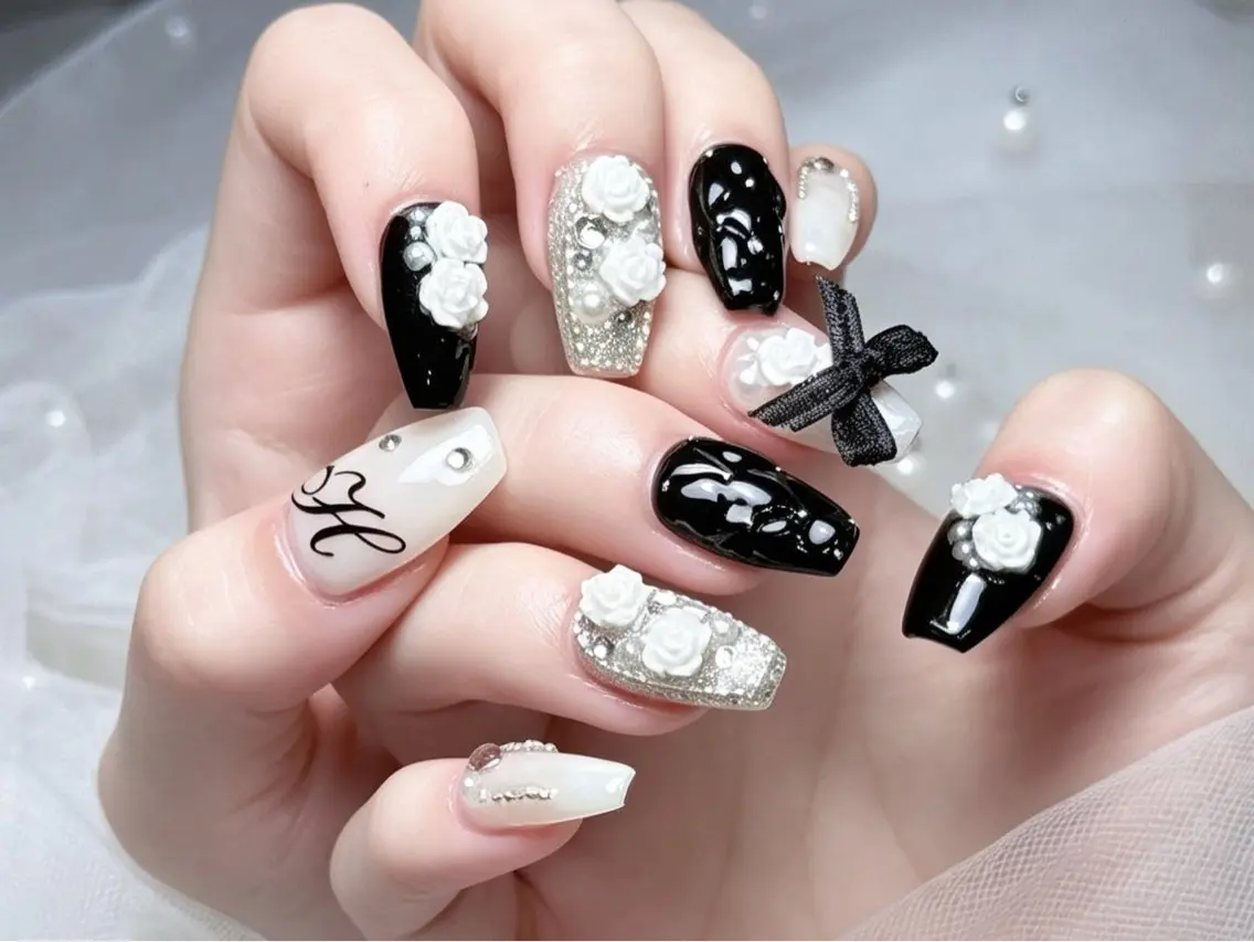 ネイル 長さ出し ジェルネイル ネイルチップ ワンホンネイル ハンドネイル ハンドケア NEM.nail studio大国町店のネイルデザイン