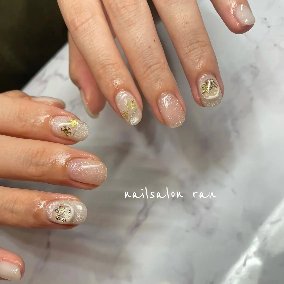 ネイル マグネットネイル nailsalon ranのネイルデザイン