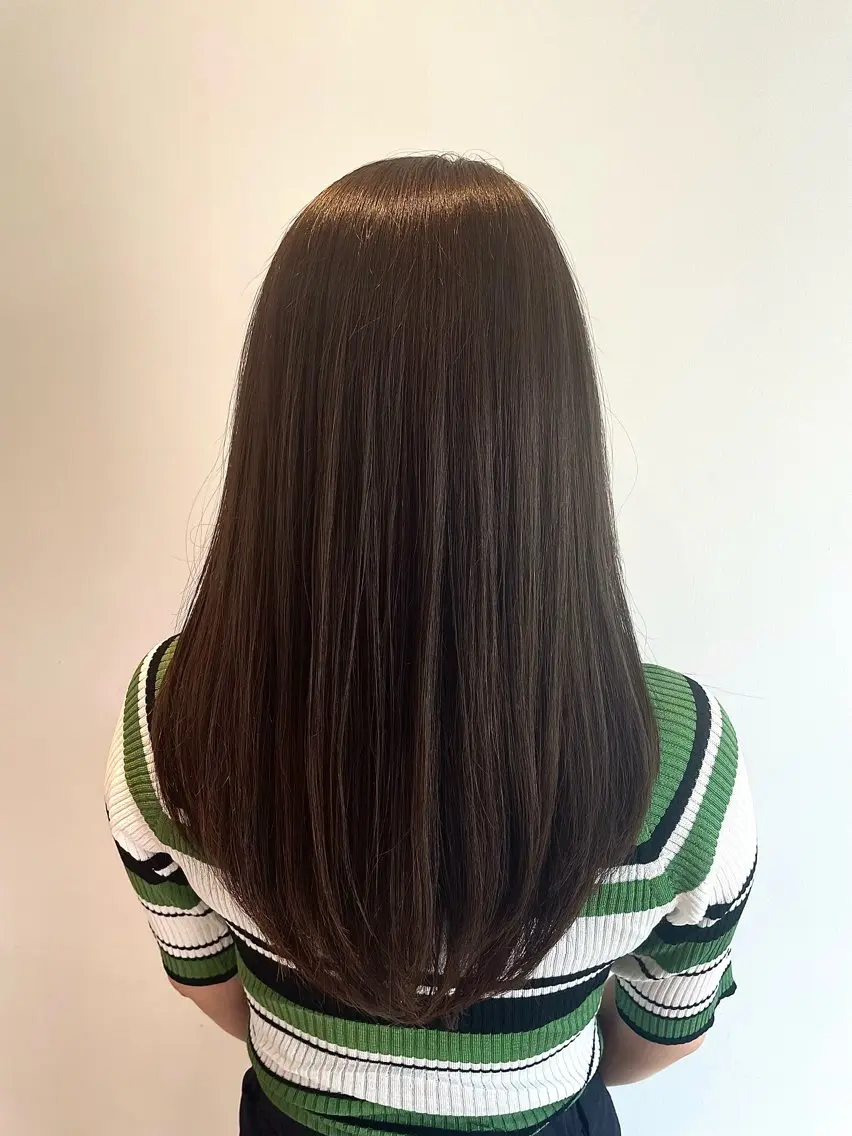 ロング カラー アッシュ ダークアッシュ カット ヘアカラー トリートメント 菅 翔太のヘアスタイル