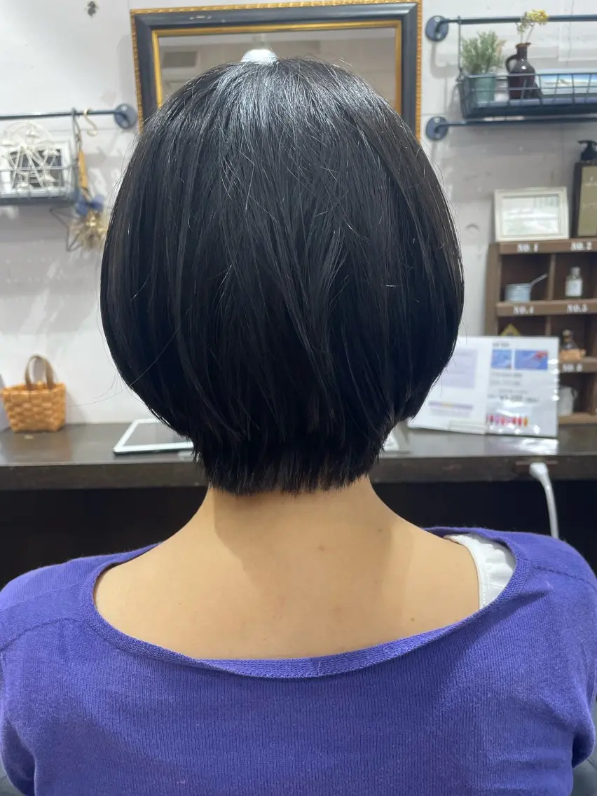 ショート ショートボブ ボブ ショートヘア 黒川 名津美のヘアスタイル