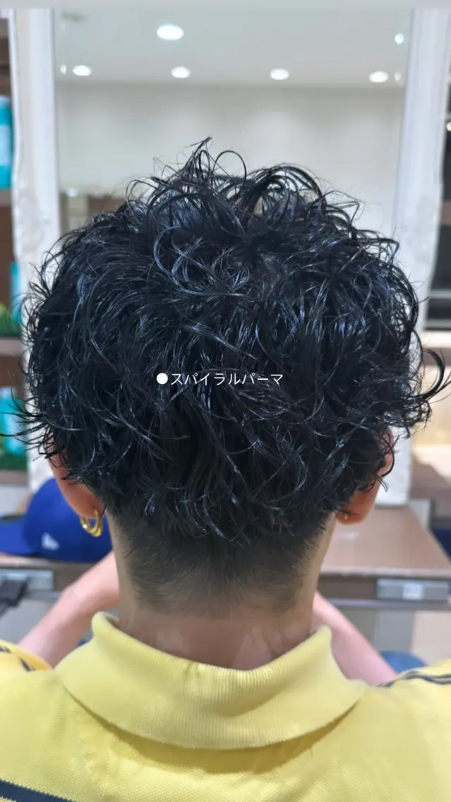 パーマ メンズ メンズパーマ スパイラルパーマ 田畑 あやののヘアスタイル