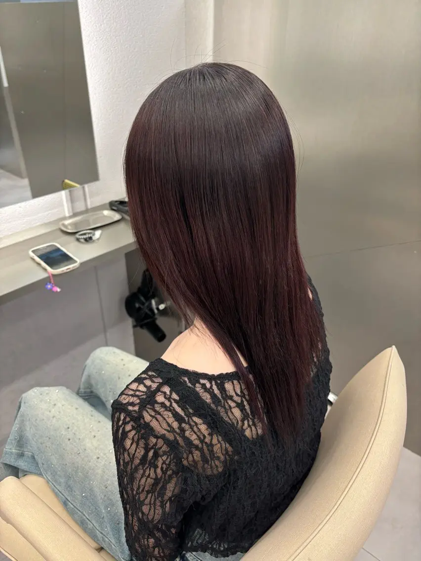 セミロング カラー ヘアカラー ヘッドスパ デザインカラー /rioのヘアスタイル