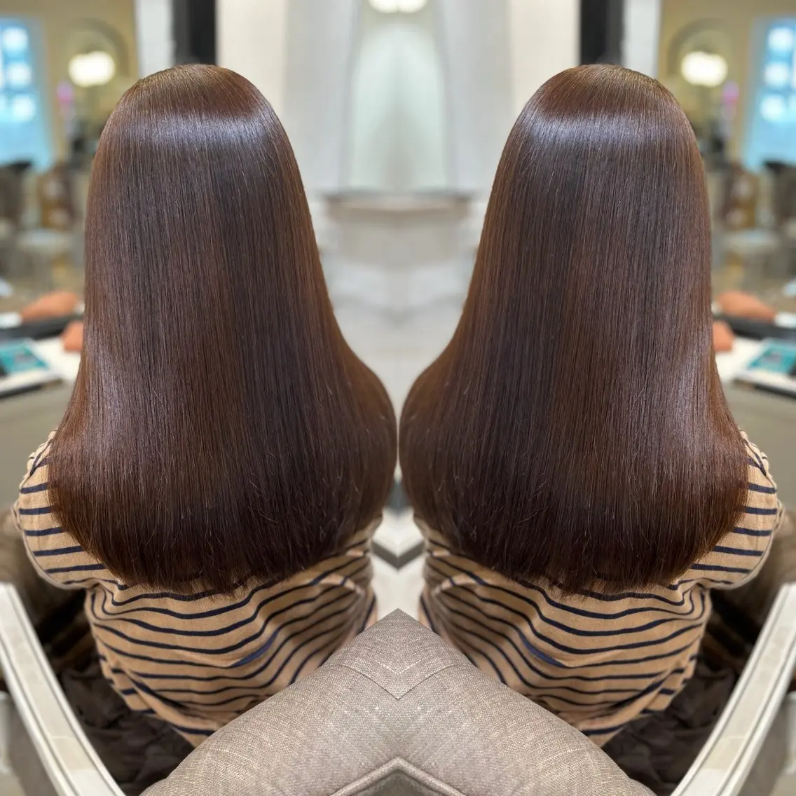 カラー 岡 龍太郎のヘアスタイル