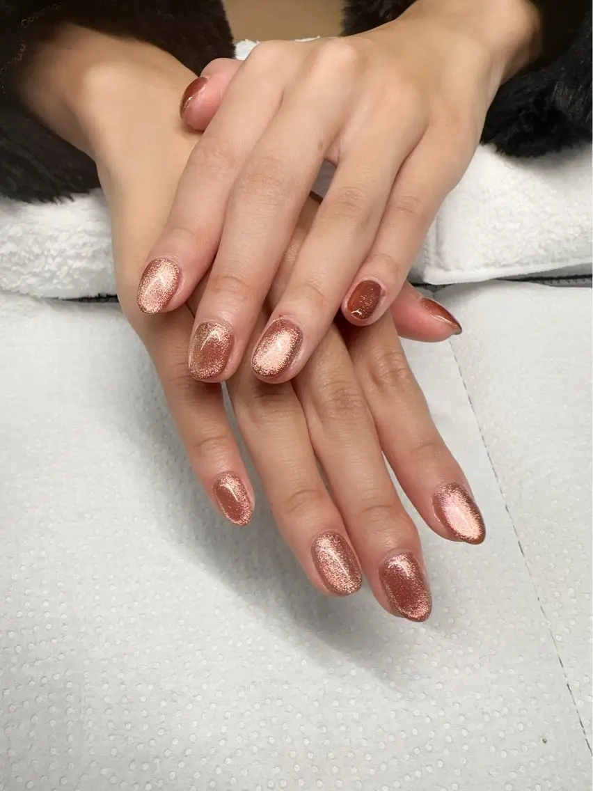 ネイル マグネットネイル マグネットワンカラー ワンカラーネイル ハンドネイル Maggie nailクロのネイルデザイン