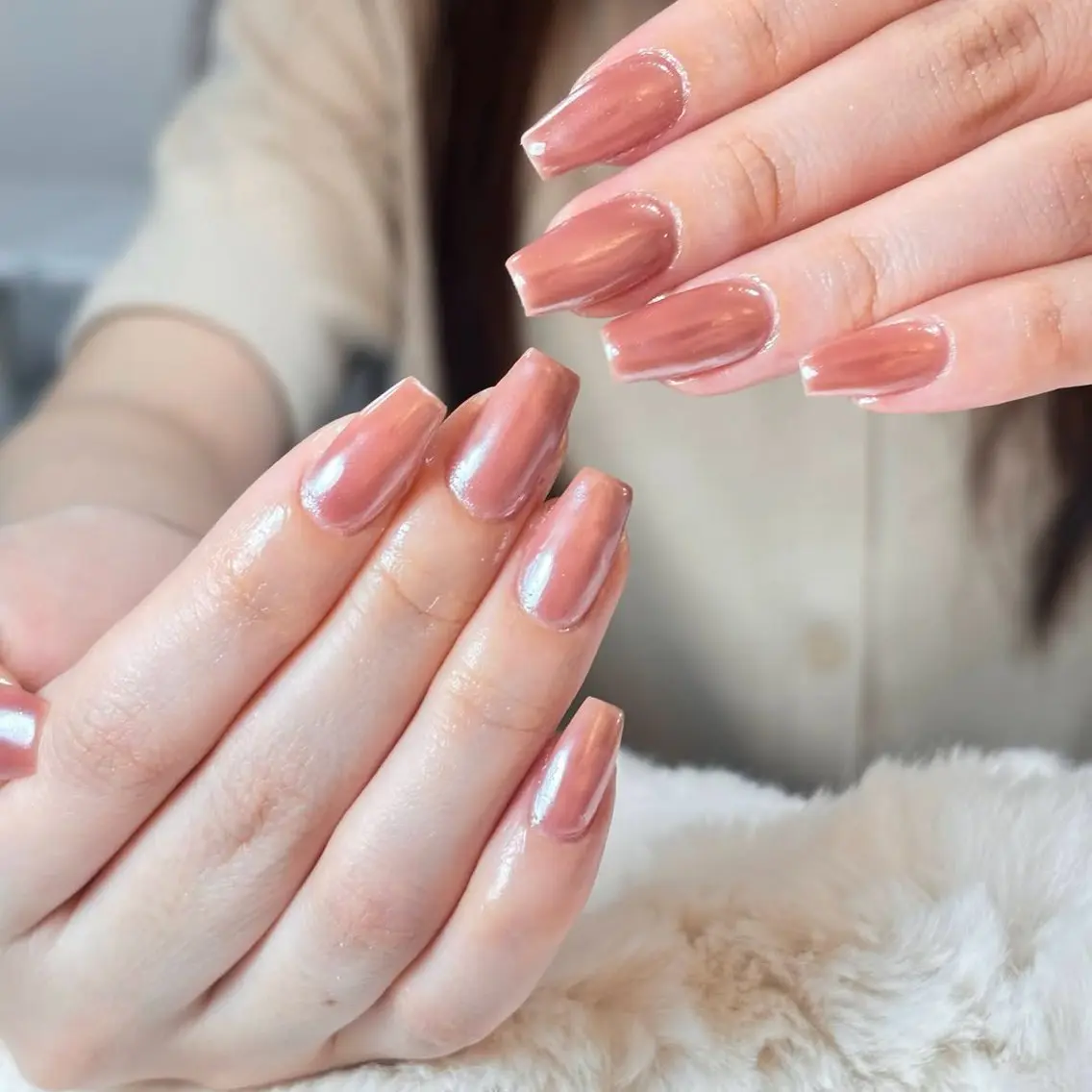 ネイル 長さ出し フレンチネイル 韓国ネイル マグネットネイル ミラーネイル ハンドネイル kiwami305 nail salonのネイルデザイン