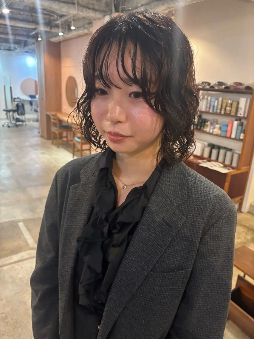 ショート パーマ カット パーマ Hayashi Shioriのヘアスタイル