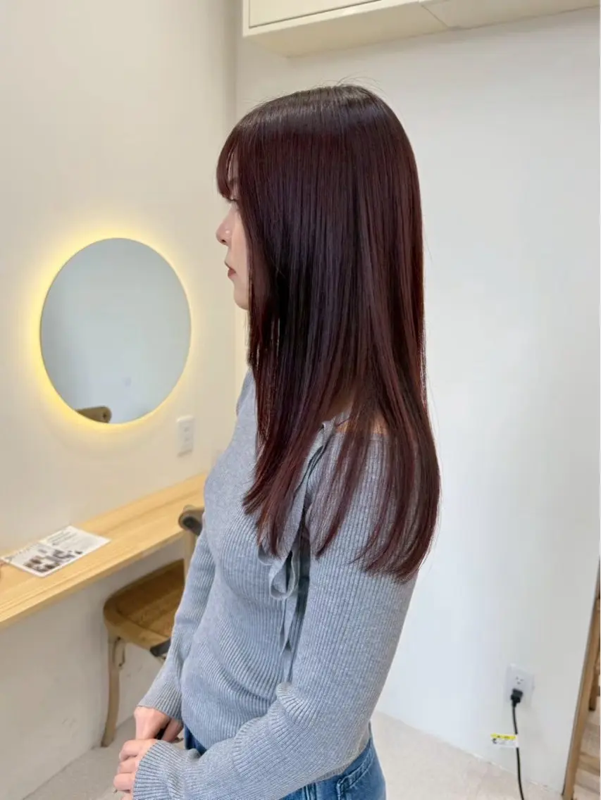 セミロング 縮毛矯正 ⭐️きらら ⭐️のヘアスタイル