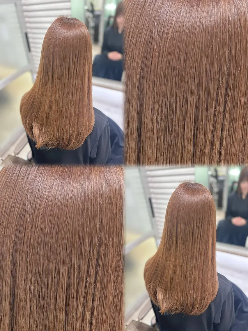 ロング カラー ベージュカラー ロング ヘアカラー 髪質改善🎀うる ツヤカラー🩷きららのヘアスタイル