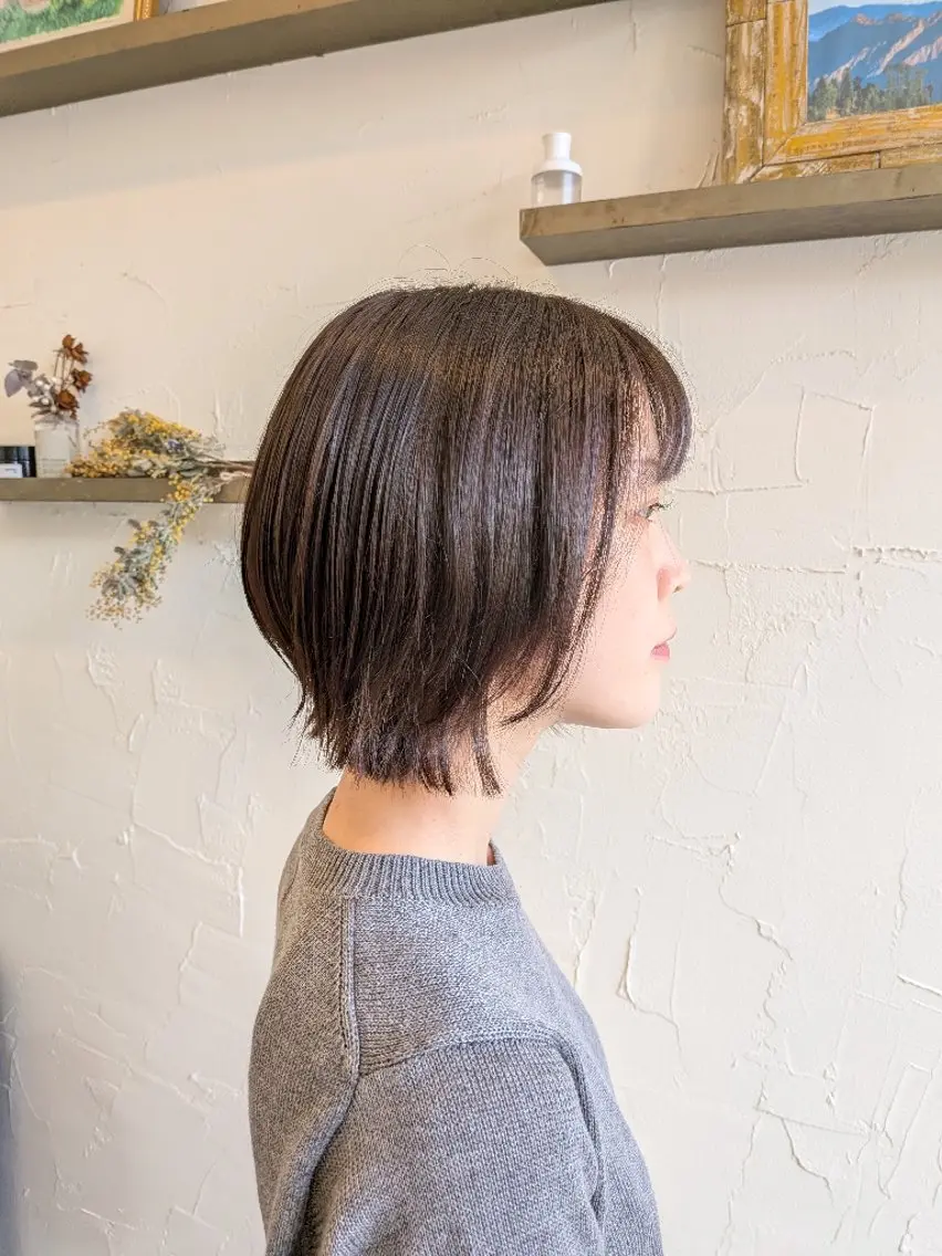 ショート カラー ボブ 外ハネヘア 🔸艶髪/髪質改善 ︎ ✂つちや🔸のヘアスタイル