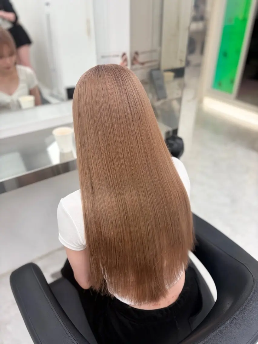 カラー カット ヘアカラー トリートメント ヘアセット 透明感うる艶カラー 🤍MANAMIのヘアスタイル