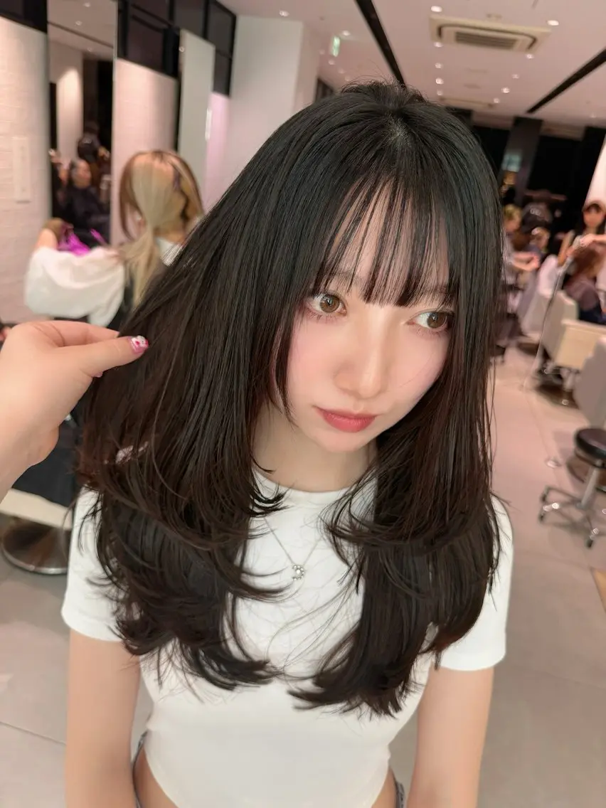🩵【メンテナンスにピッタリ】前髪カットの写真