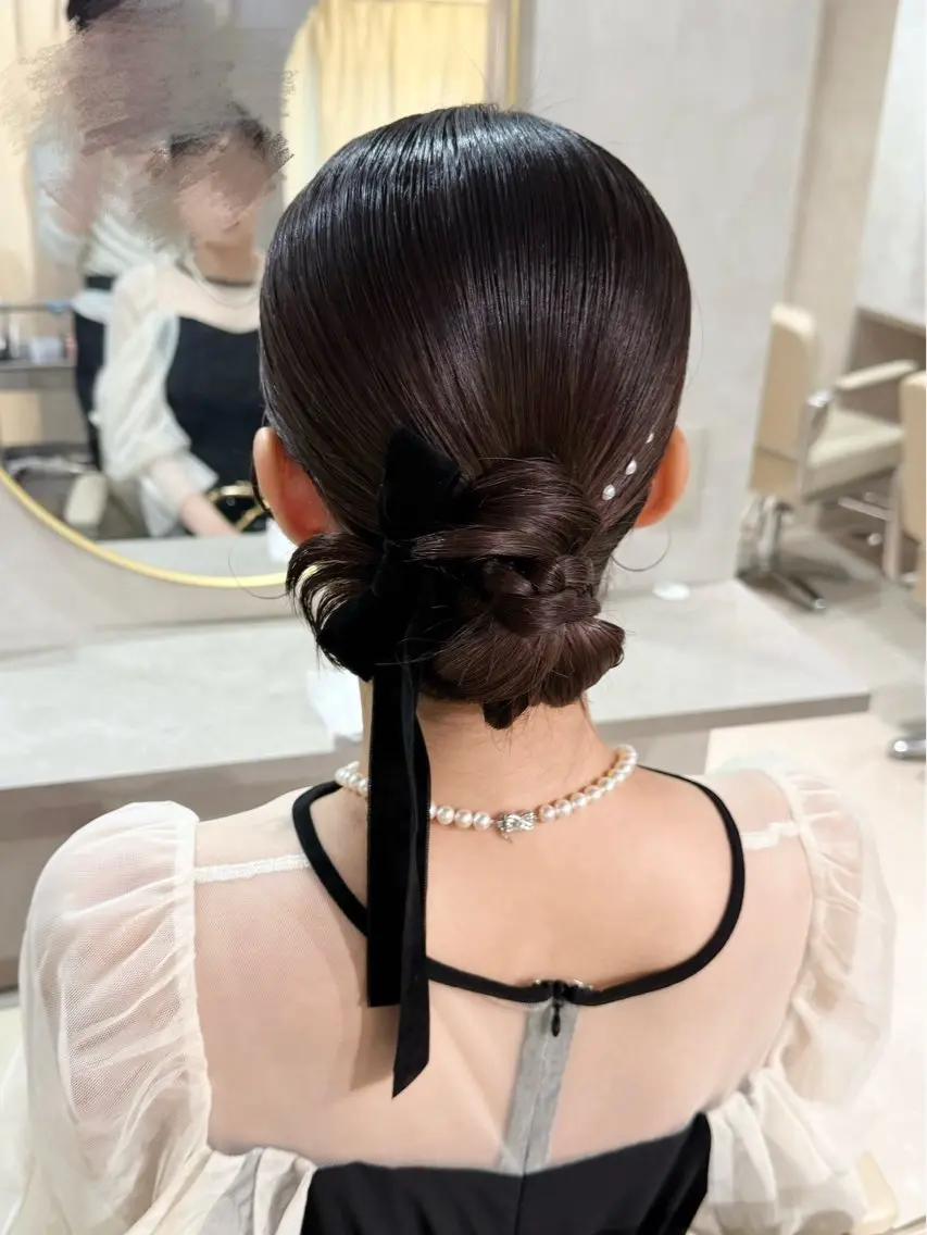 ヘアアレンジ ヘアセット セットサロンCURE 🩵あんみのマツエク・マツパデザイン