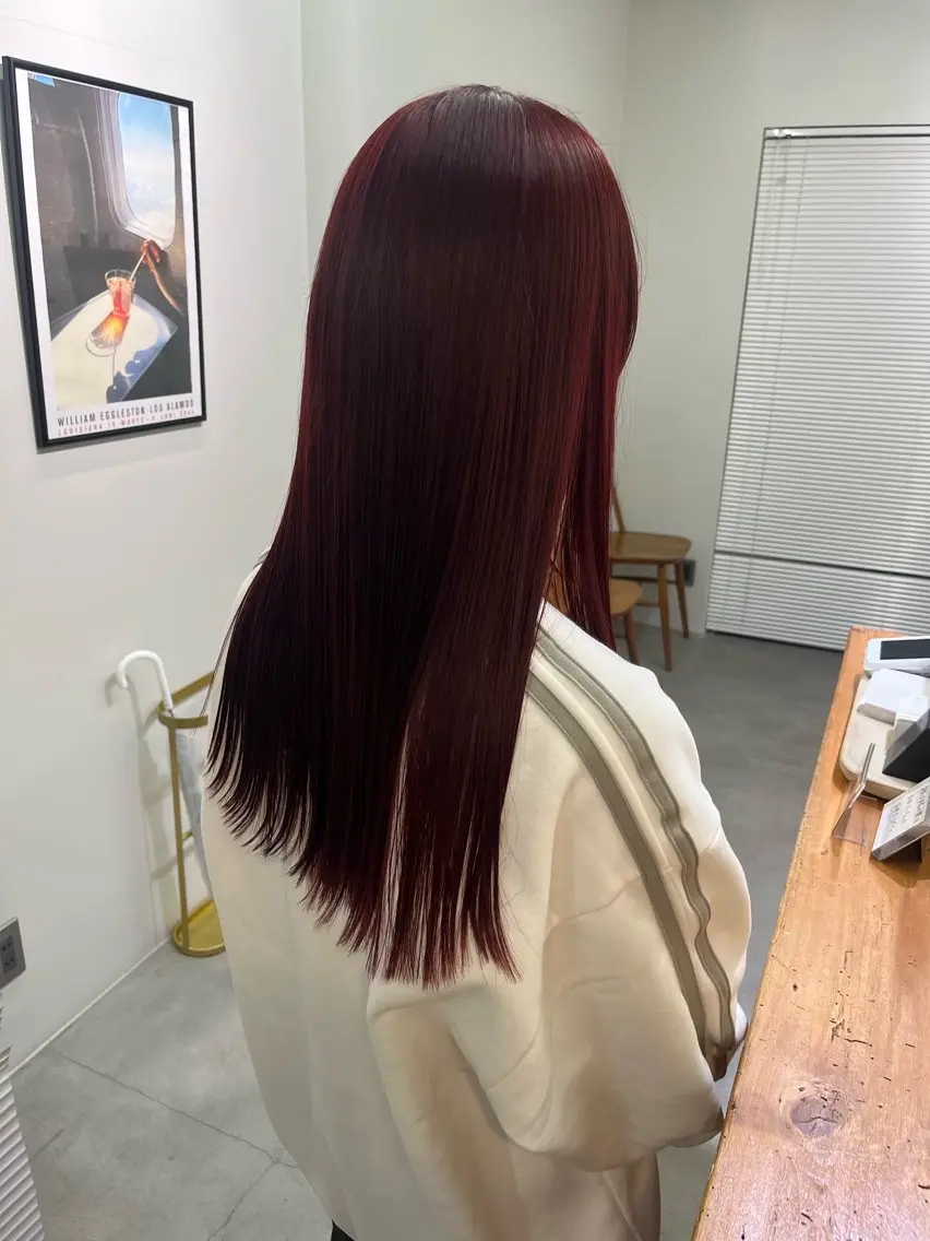 セミロング ヘアカラー 安藤 琢真のヘアスタイル