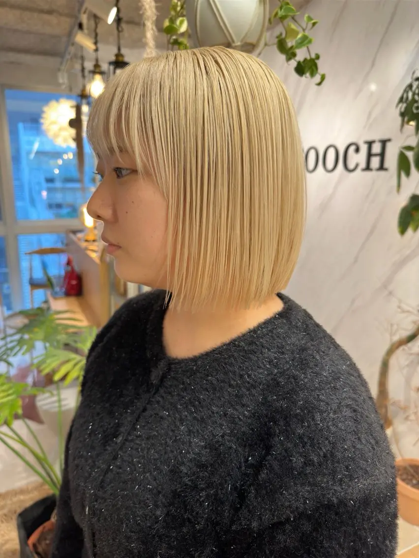 ショート カラー 抜きっぱなしブロンド ブロンド broocH 清水 駿【デザインカラー】のヘアスタイル
