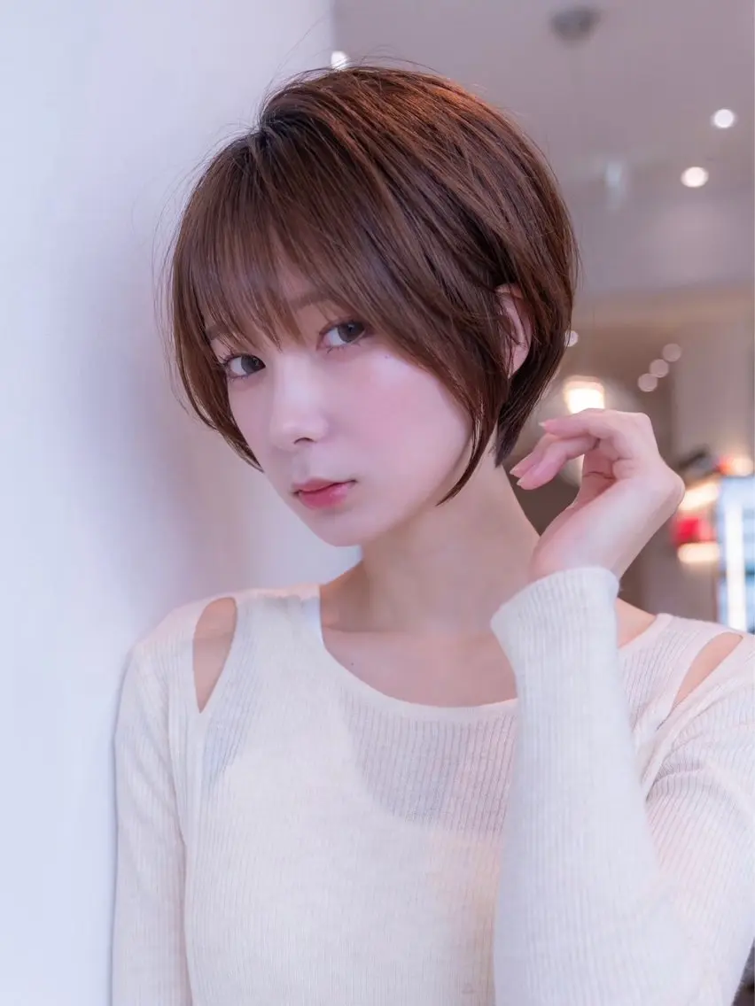 ショート カラー カット ヘアカラー 縮毛矯正 トリートメント 【渋谷】ボブ・ レイヤーボブ特化✂︎のヘアスタイル