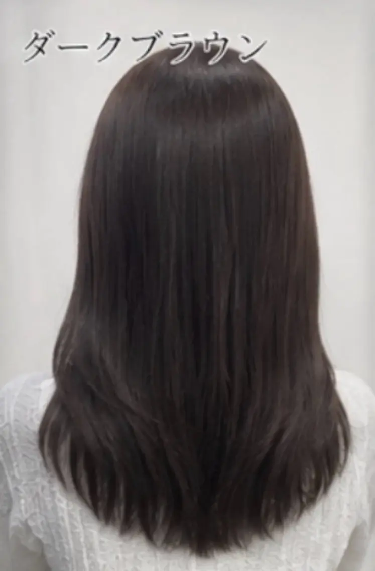ミディアム カラー ブラウンカラー ダークブラウン CORE あおいのヘアスタイル