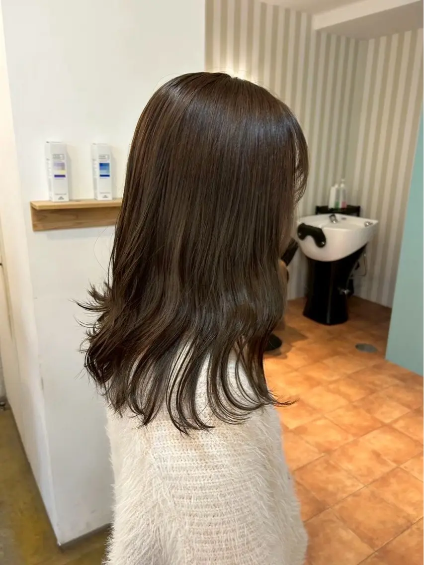 ミディアム 🫧ハイトーン特化 🫧広島🫧のヘアスタイル