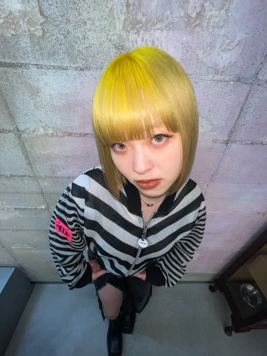 ミディアム カラー デザインカラー★★★ Haco+shihoのヘアスタイル