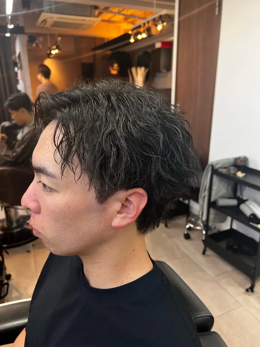 ショート カット パーマ 毛流れ矯正支持率 No.1🔥瀬川竜生のヘアスタイル