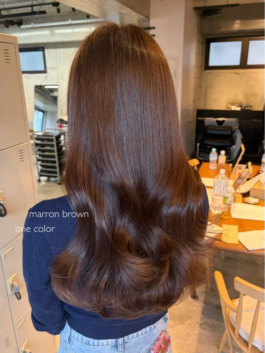 ロング カラー ロング 上岡 みゆうのヘアスタイル