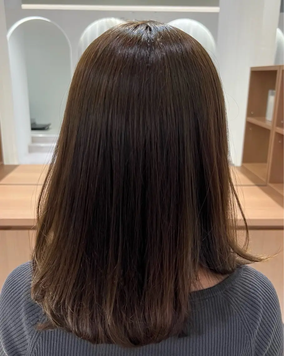 ミディアム カラー ヘアカラー か ほのヘアスタイル