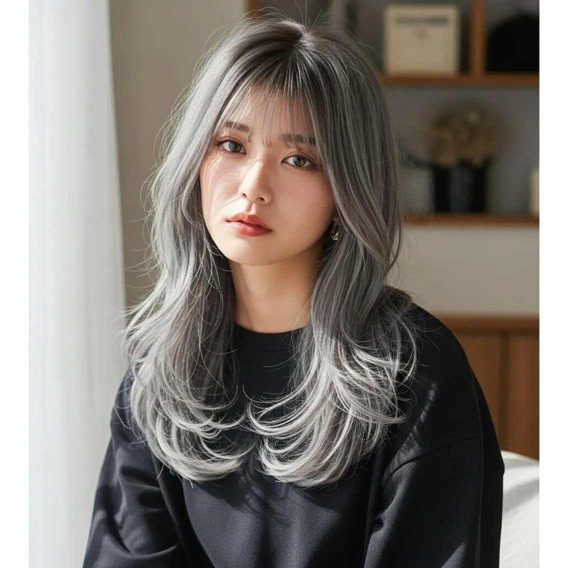 ⚡️ダブルカラー(高級ケア剤使用)&カット&トリートメント(オージュア4step)✨の写真
