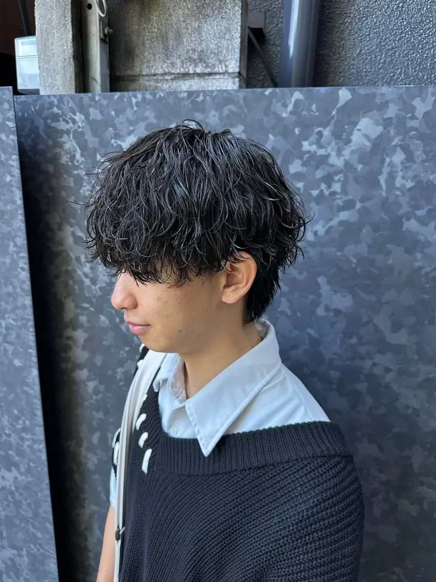 パーマ メンズ 梅田/パーマリピート 率90%超/秋本大智のヘアスタイル