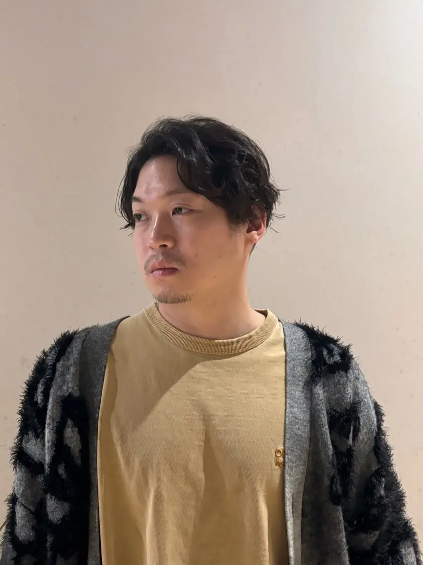 メンズ カット パーマ 太田 渚遊のヘアスタイル