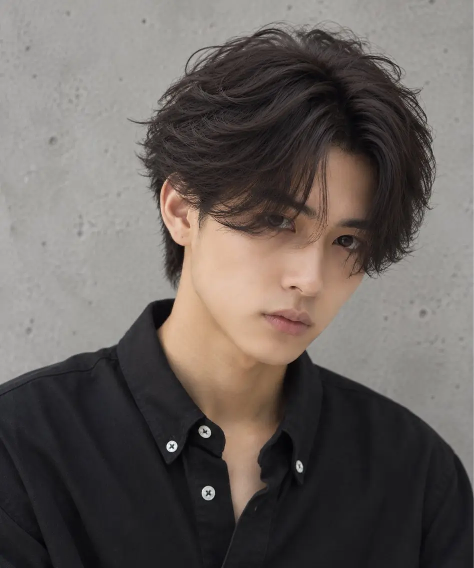 パーマ メンズ Lumiere 鈴木翔平のヘアスタイル