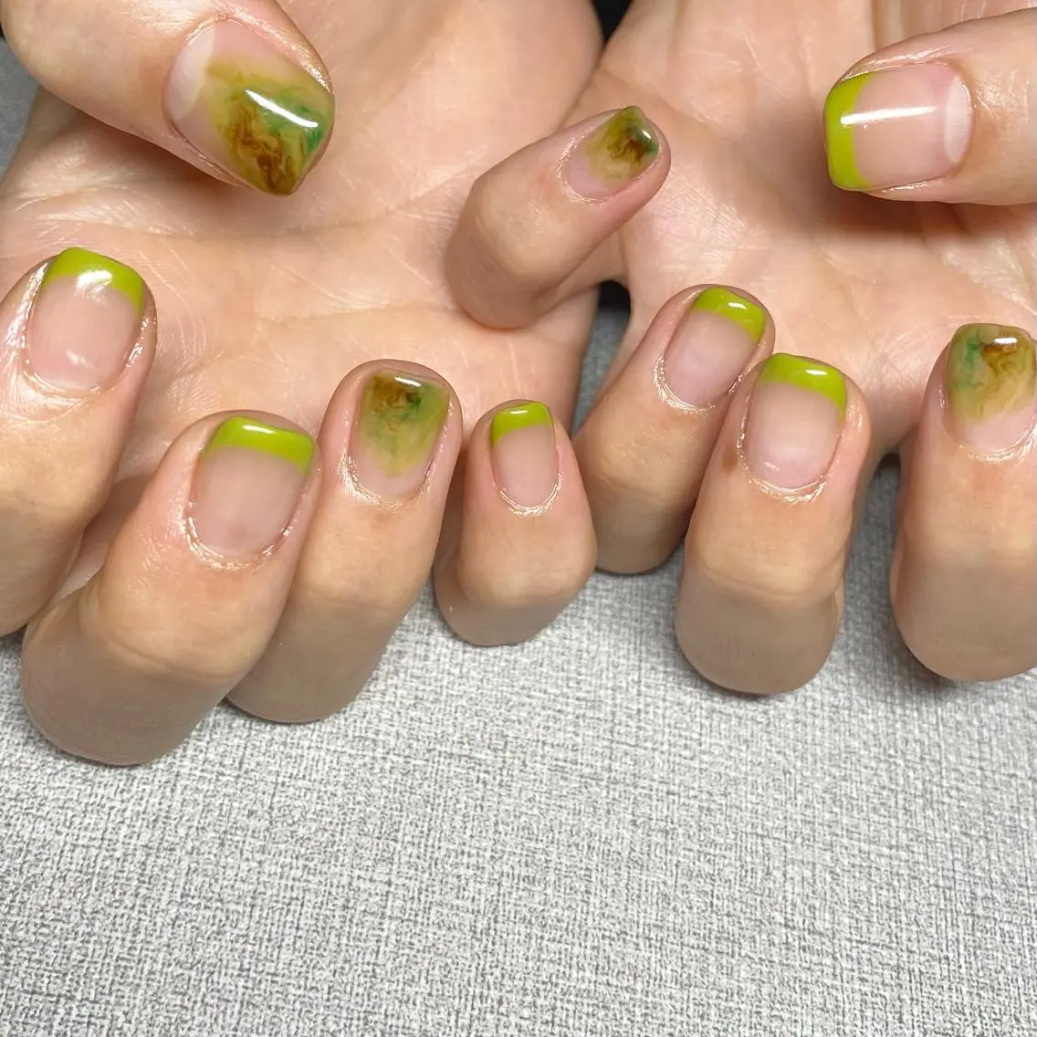 ネイル アートネイル ニュアンスネイル ハンドネイル 山田 貴子のネイルデザイン