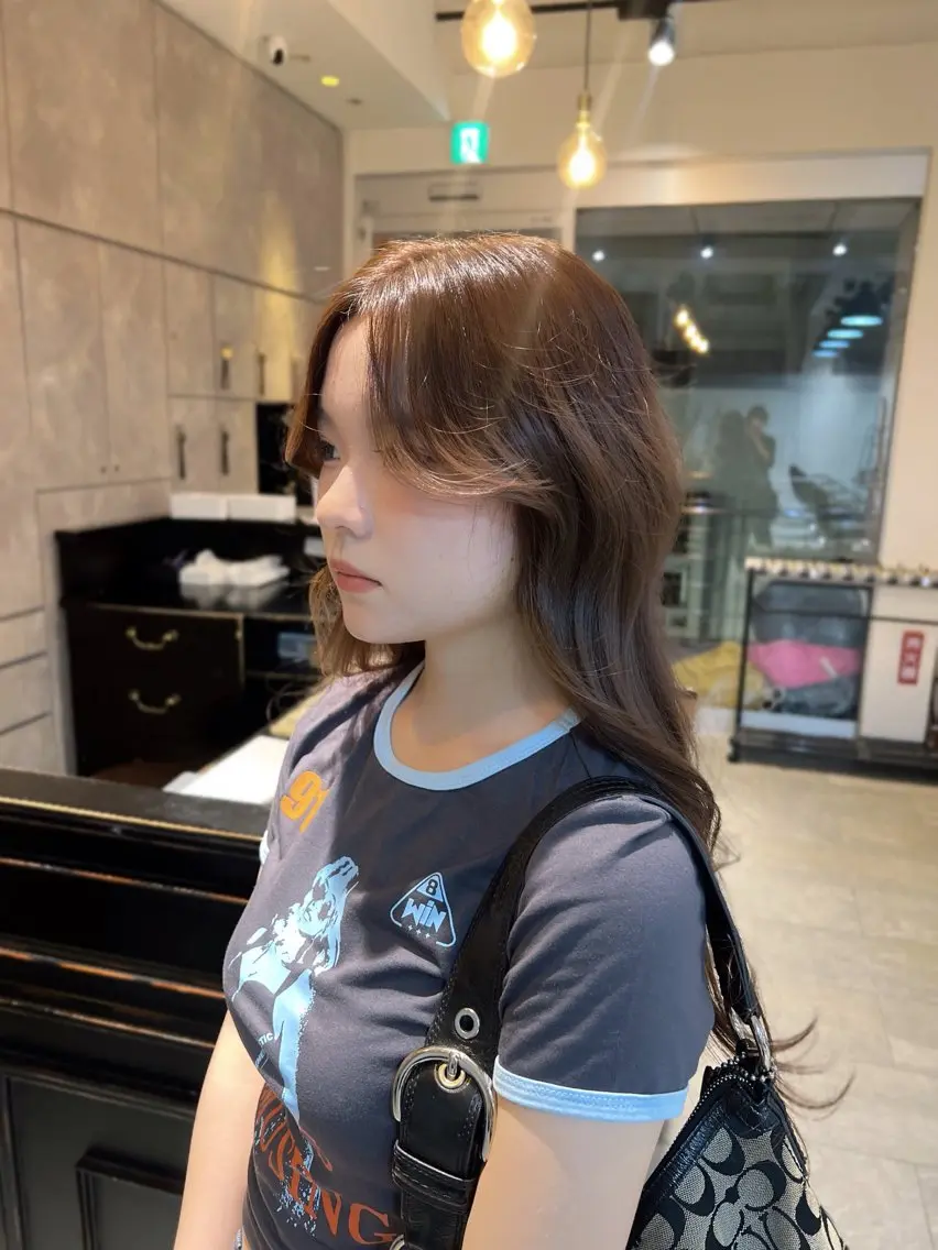 ロング カラー ヘアアレンジ ヘアカラー トリートメント ヘアセット 🎀ハイトーン・艶 カラー HANA🎀のヘアスタイル