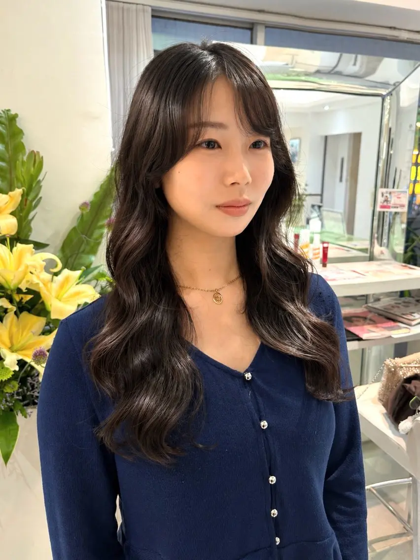 ロング パーマ デジタルパーマ/ コテパーマ　君島海斗のヘアスタイル