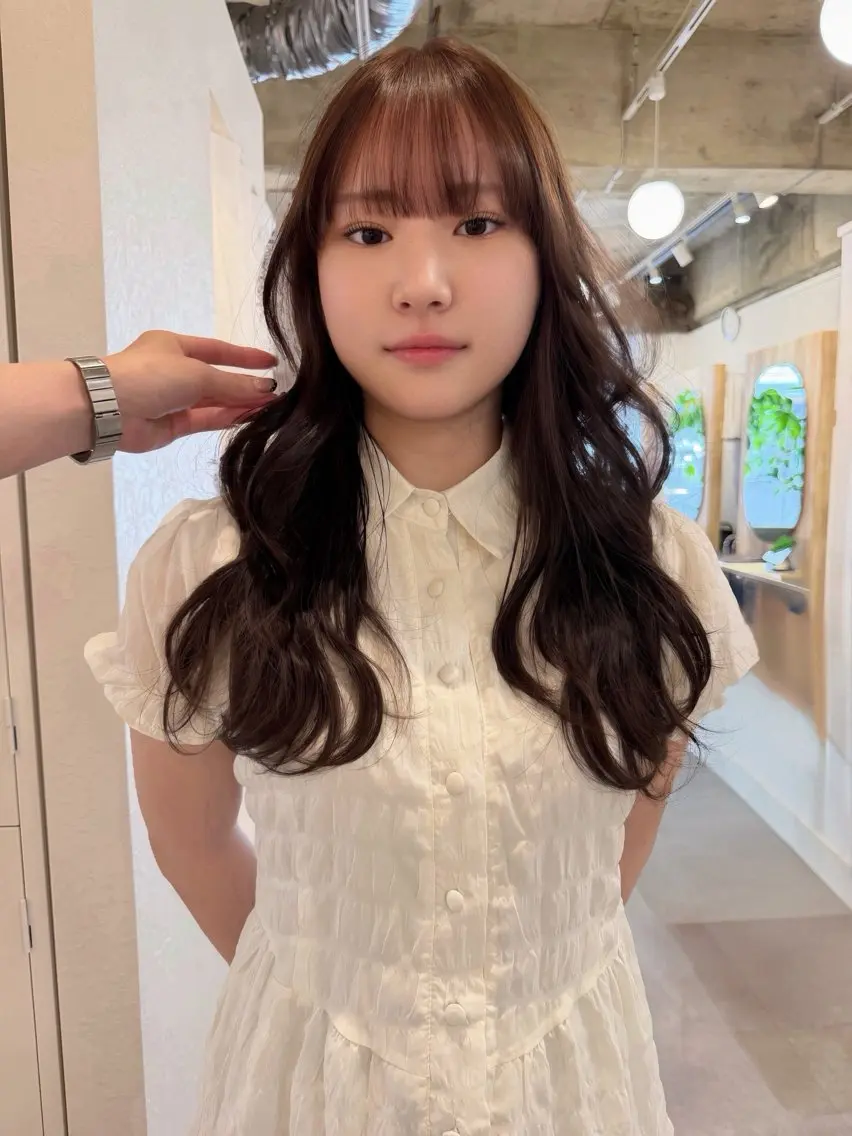 ロング カット ヘアカラー トリートメント 縮毛矯正/艶カラー 京都四条烏丸/ことみのヘアスタイル