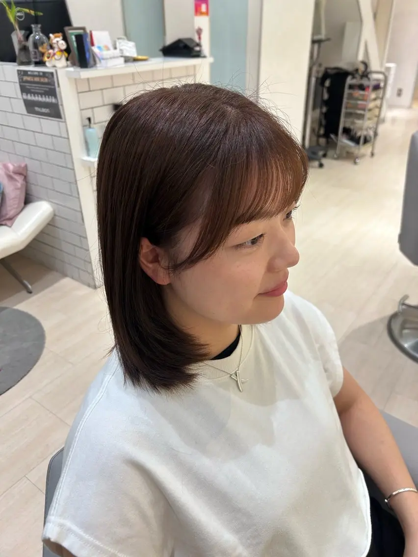 ミディアム ヘアカラー 堀 日次のヘアスタイル