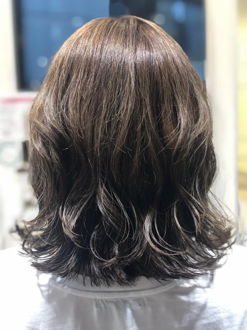 カット+イルミナカラー+3stepトリートメント❤️🔥透明感usツヤカラーus⭐️の写真