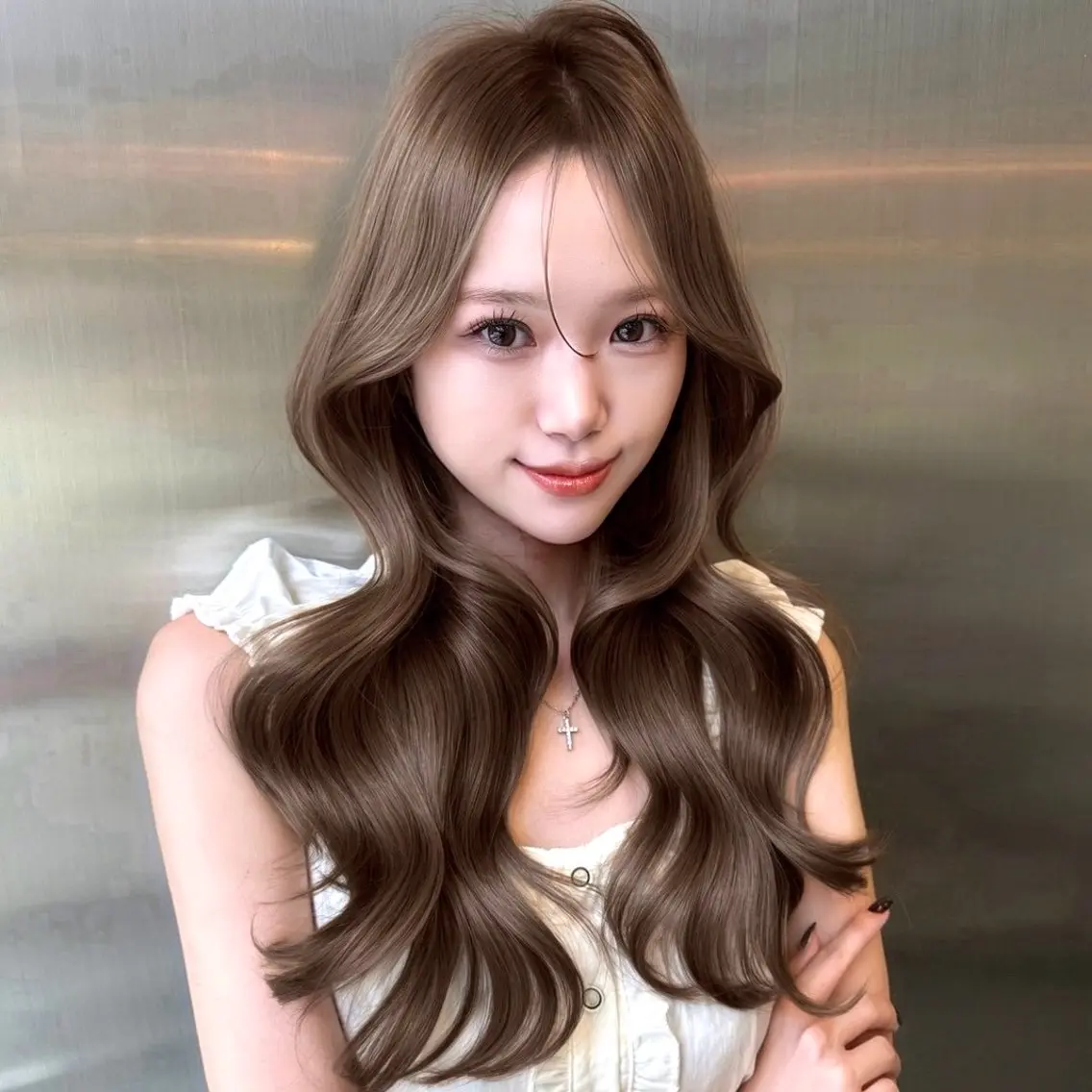 ロング カラー ベージュカラー 透明感カラー ヘアカラー 新宿/艶カラー🫧 髪質改善/MIRIAのヘアスタイル